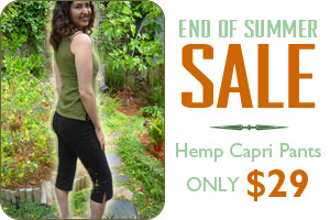 Hemp Capri Pants Only $29